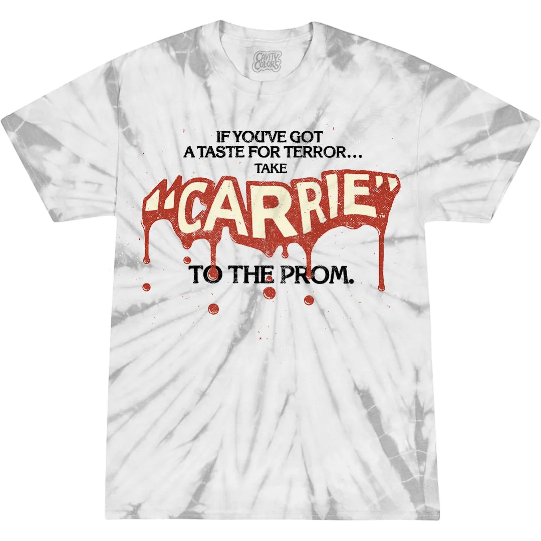 CARRIE: A TASTE FOR TERROR - T-SHIRT (VINTAGE TIE-DYE)