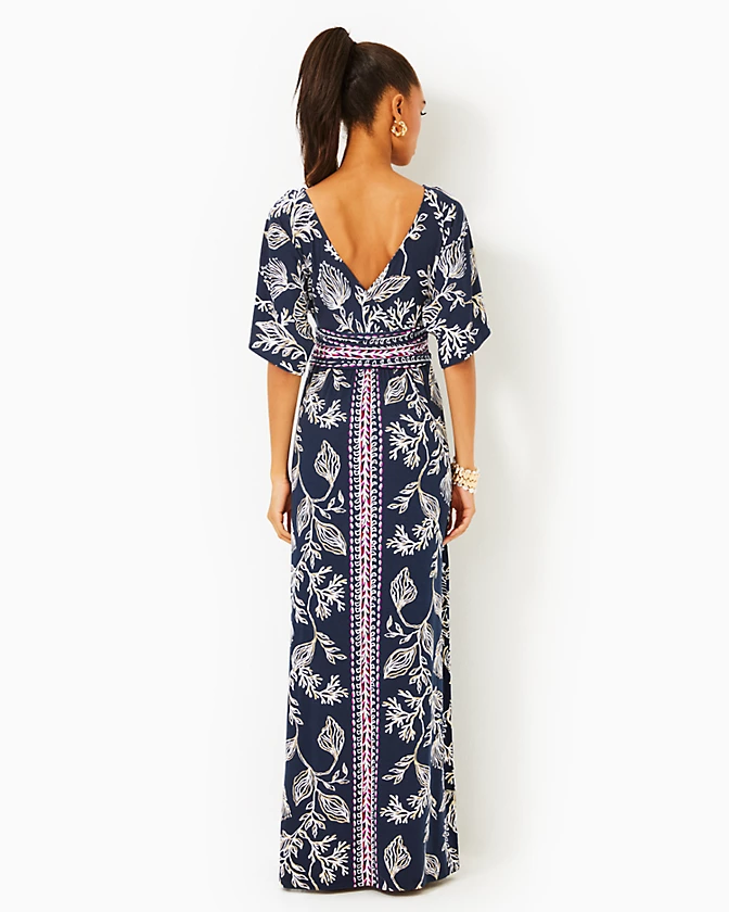 Parigi Boat Neck Maxi Dress