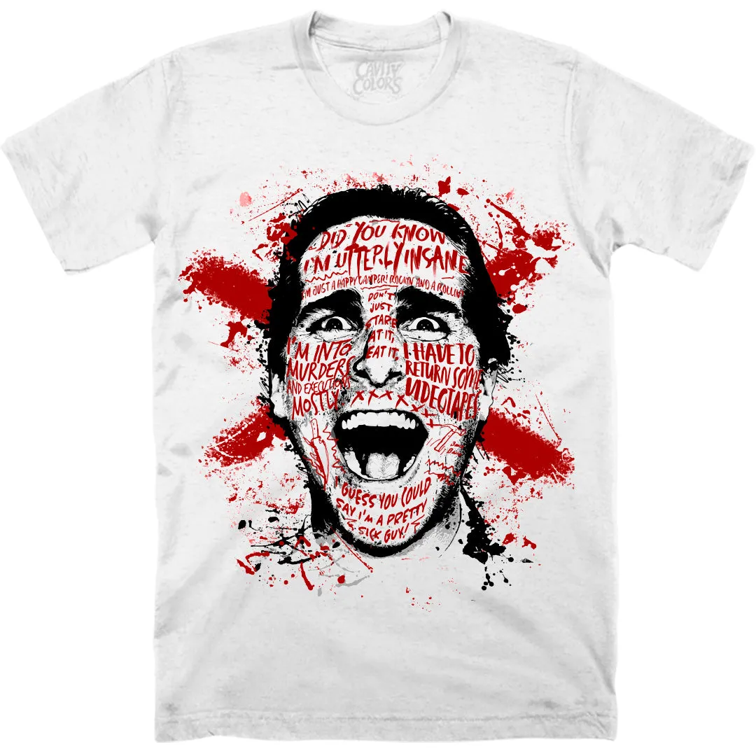 AMERICAN PSYCHO: VERGE OF FRENZY - T-SHIRT (BONE WHITE)