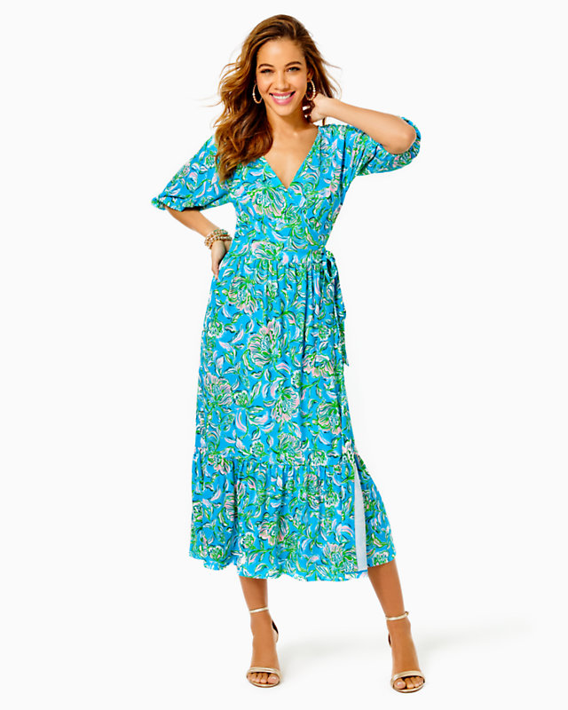 Brantley Midi Wrap Dress