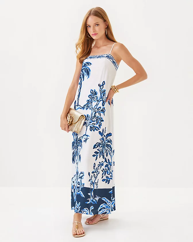 Jesslyn Silk Maxi Slip Dress