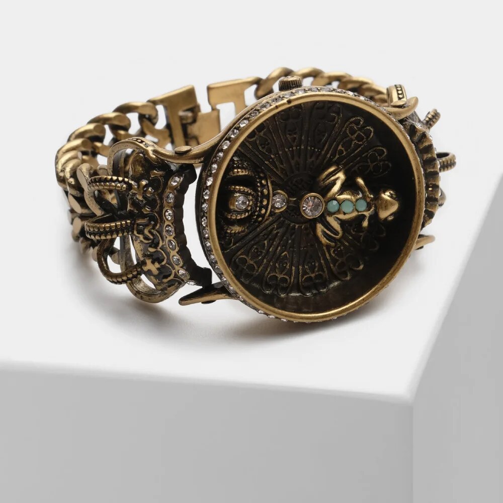 HAND-MADE 2023 New Arrival Lism Mainland China Quartz Wristwatches Luxury Brass Bracelet Clasp No Waterproof Glass Round Alloy Quartz Wris