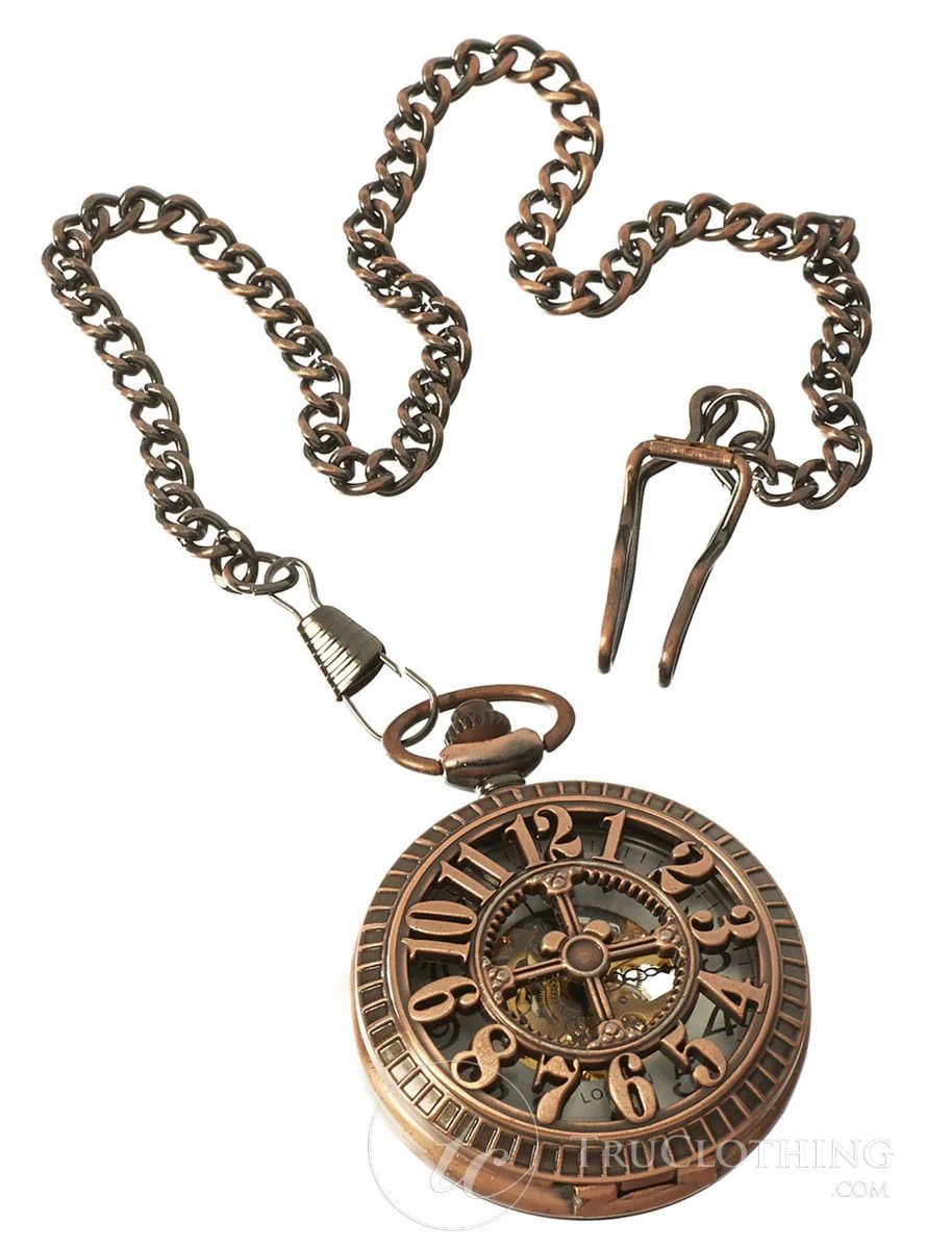 Automatic  Pocket Watch Mechanical Peaky Blinders Vintage Double Hunter
