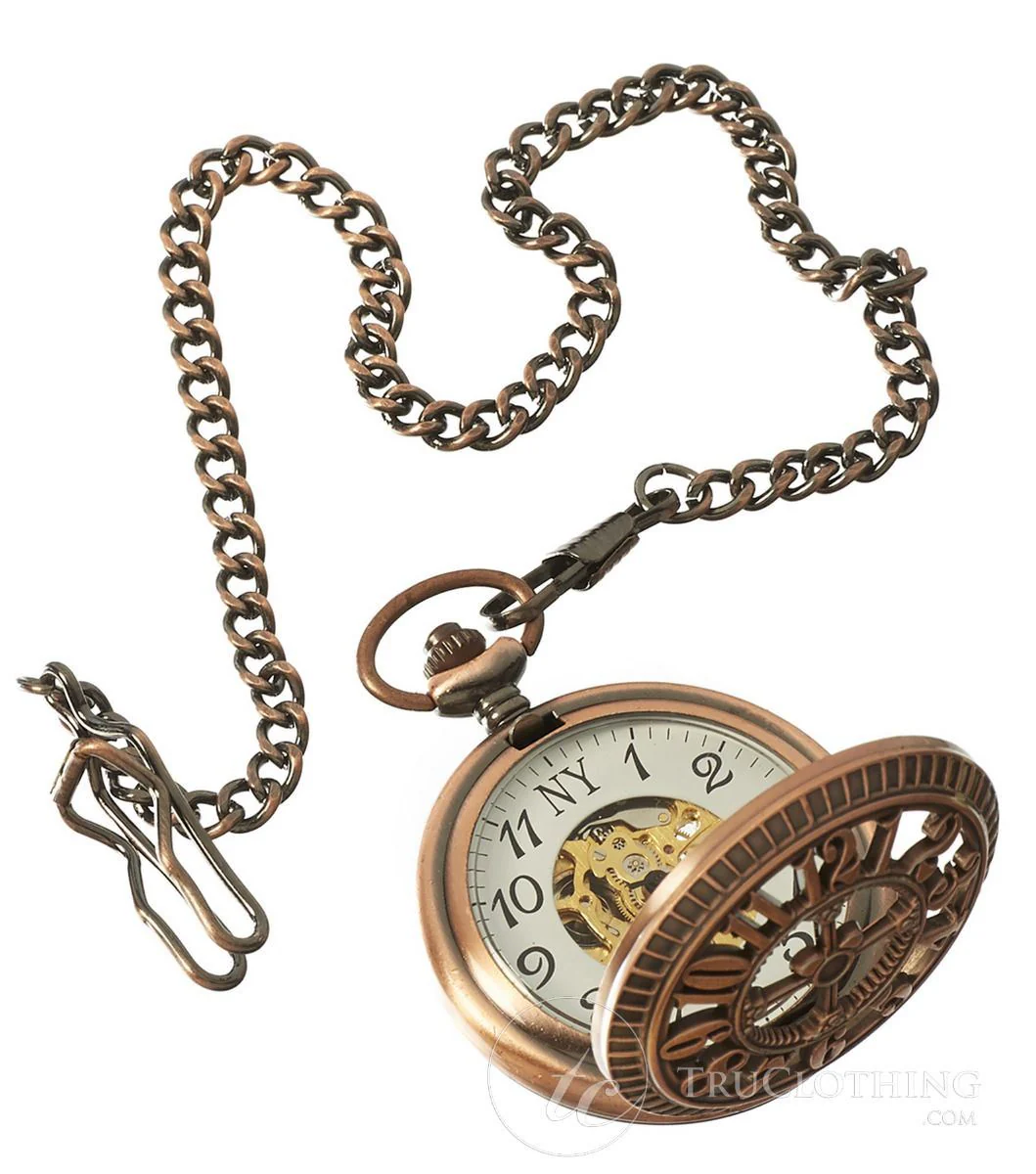 Automatic  Pocket Watch Mechanical Peaky Blinders Vintage Double Hunter
