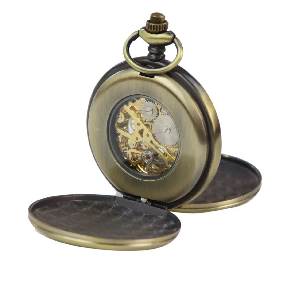 Classic Mechanical Pocket Watch Peaky Blinders Vintage Skeleton Automatic