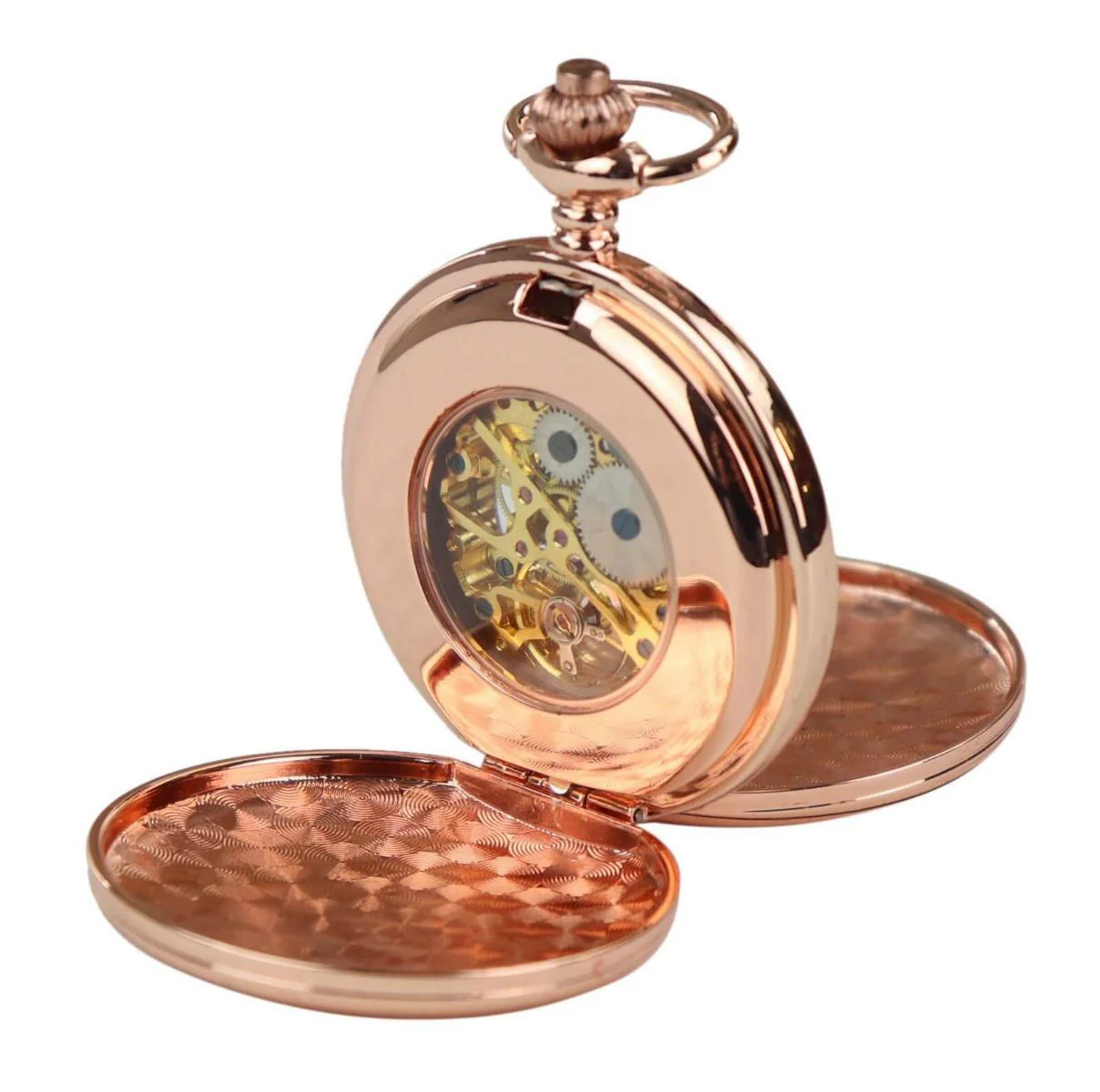 Classic Mechanical Pocket Watch Peaky Blinders Vintage Skeleton Automatic
