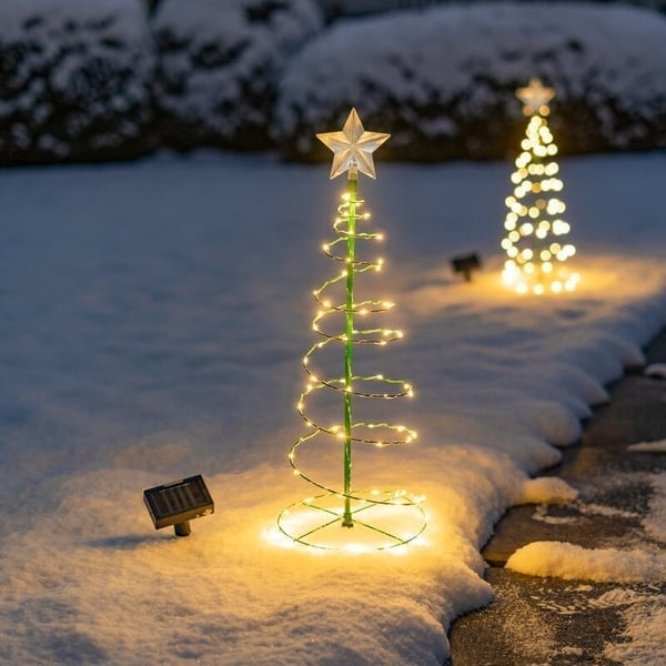 🎄EARLY XMAS SALE 49% OFF-Solar Metal LED Christmas Tree Decoration String Lights