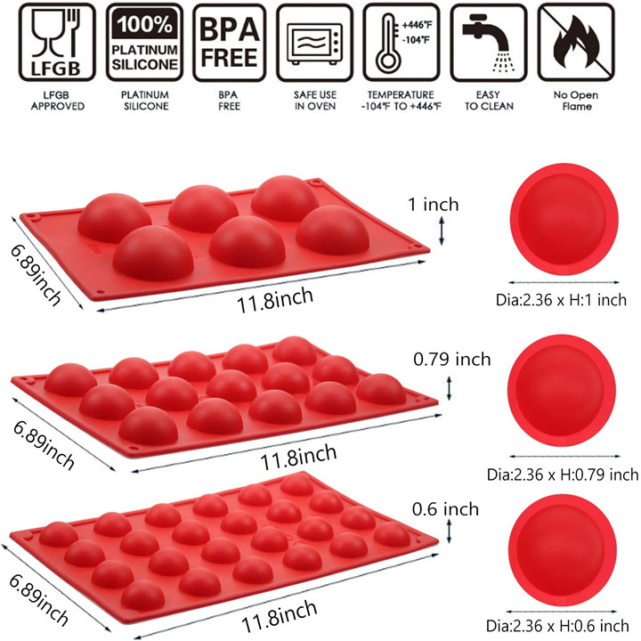 🎅Early Christmas Hot Sale 50% OFF- Chocolate Bombs Making Mold | Hemisphere Cake Mold