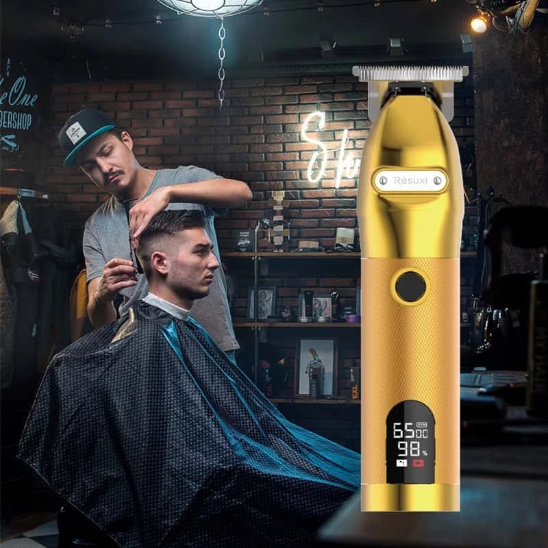 (Christmas Sale - Save 50% OFF) 2020 Gold Skeleton Cordless Trimmer With LCD Power Display