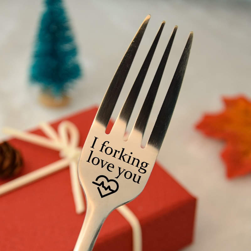 (🎅EARLY CHRISTMAS SALE - 48% OFF) Engraved Fork(With Gift Box) - BUY 3 GET FREE SHIPPING