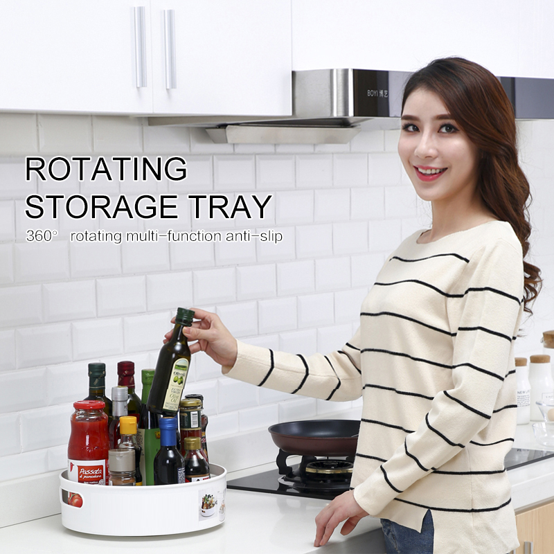 🎅🎅(🔥50% Christmas promotion🔥) Multifunctional non-slip rotating storage tray