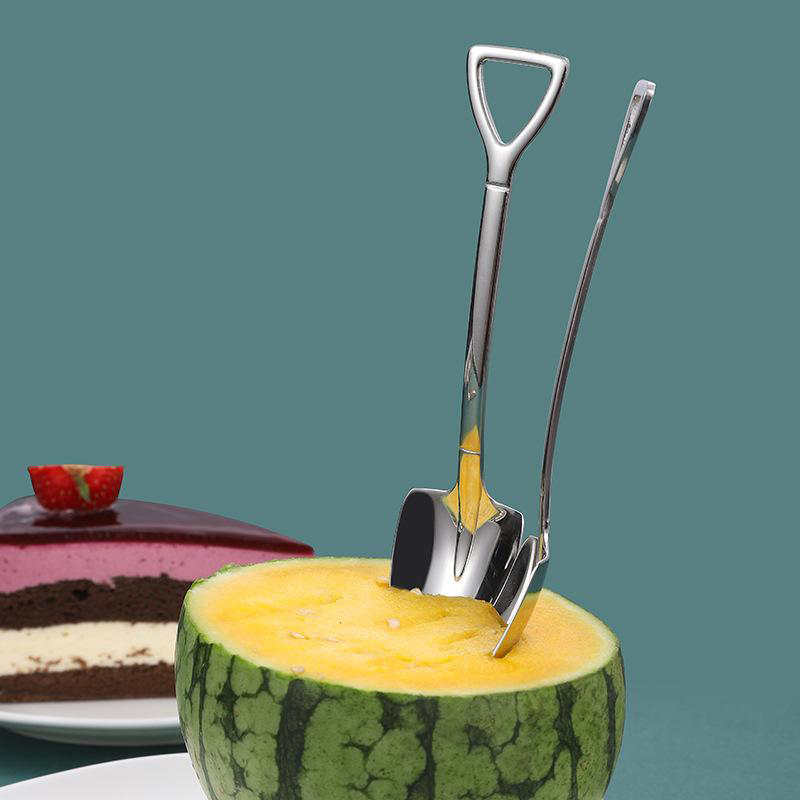 (Christmas Sale-Save 50% OFF) Stainless Steel Shovel Spoon (1 Set / 2 Pcs)
