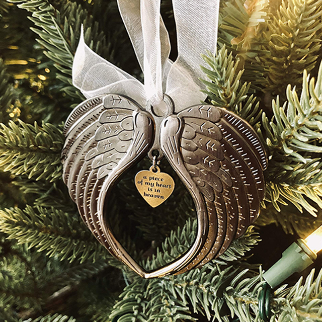 2020 Christmas Angel Wings Memorial Ornament🎄A Piece of My Heart Is In Heaven🎄