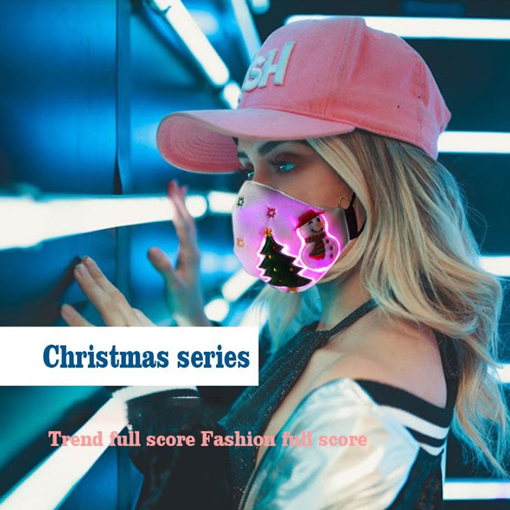 🎄2020 New Christmas LED luminous mask and Bluetooth personalized DYI mask🎄