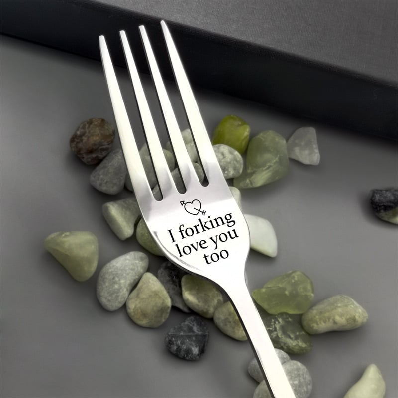 (🎅EARLY CHRISTMAS SALE - 48% OFF) Engraved Fork - Buy 4 GET EXTRA 20% OFF & FREE SHIPPING!