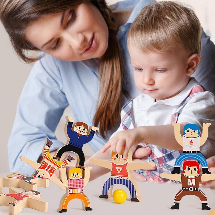(🎄Early-Christmas Flash Sale🎄-48% OFF)Family Wooden Stacking Blocks(BUY 2 FREE SHIPPING)