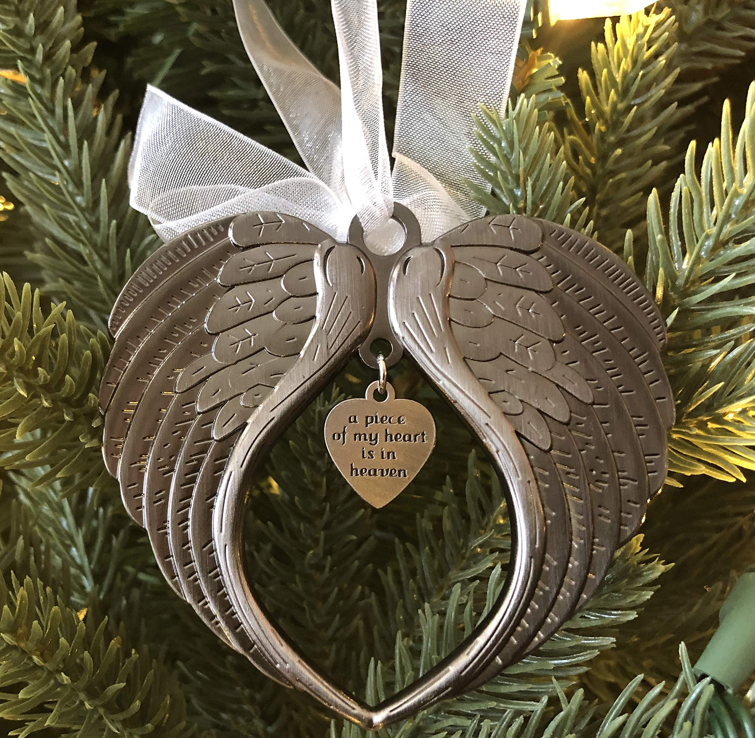 2020 Christmas Angel Wings Memorial Ornament🎄A Piece of My Heart Is In Heaven🎄