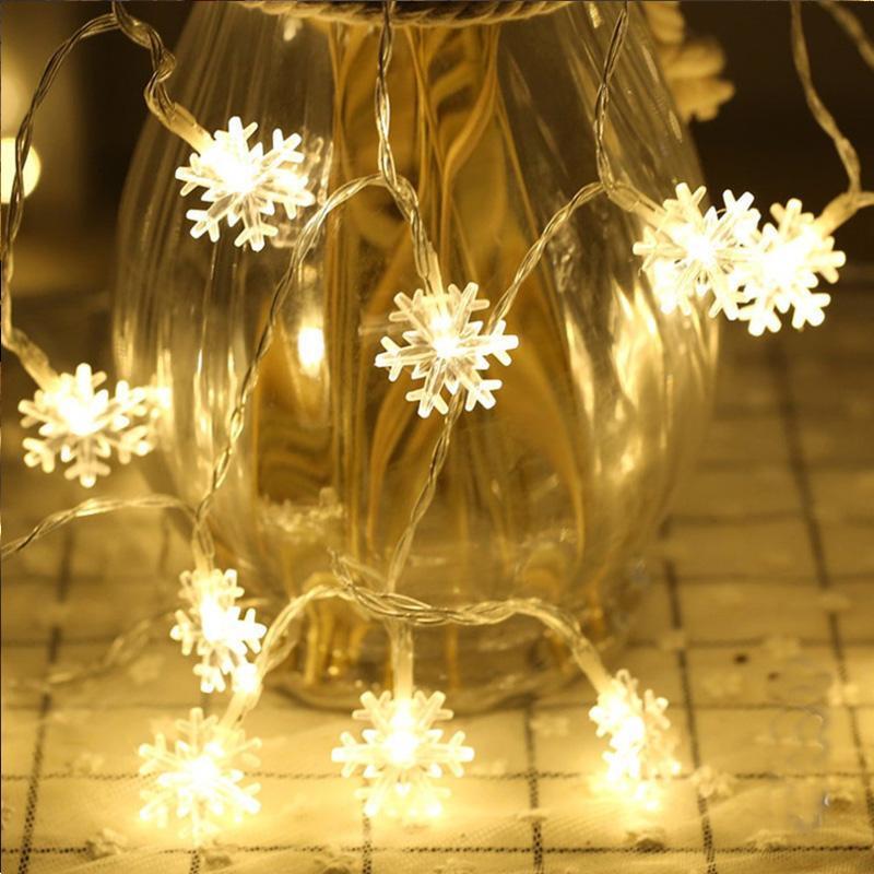 20 LED Snowflake Shaped Christmas String Lights for Christmas/New Year by Gearbesty