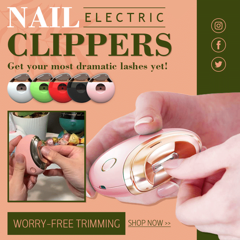 (🌲Early Christmas Sale- SAVE 48% OFF) WORRY-FREE TRIMMING ELECTRIC NAIL CLIPPERS