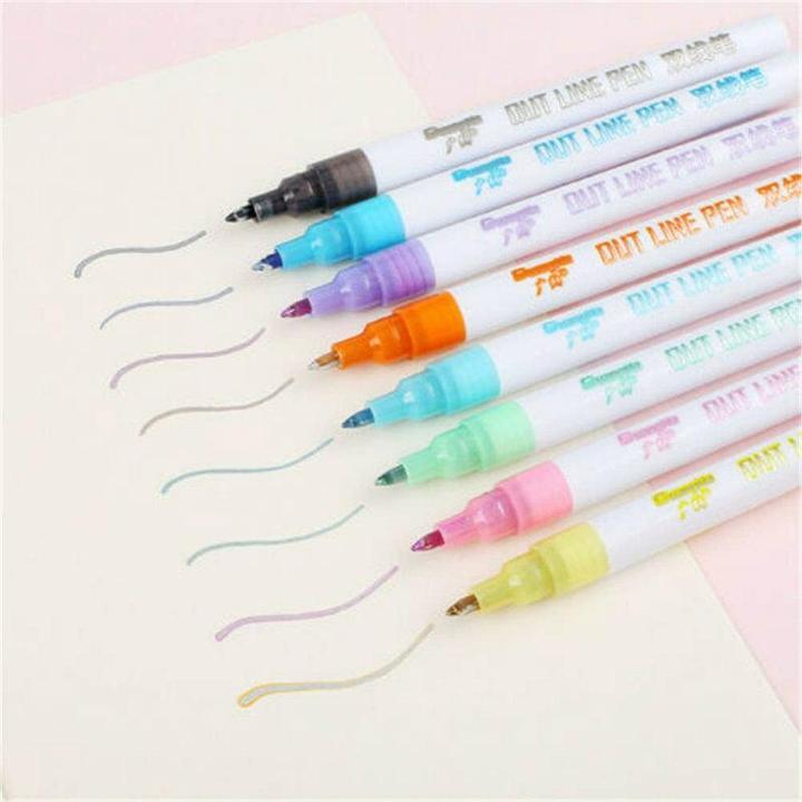 (🎄Early-Christmas Flash Sale🎄-48% OFF)Dream Color Contour Pens (8 colors set)-Buy more save more