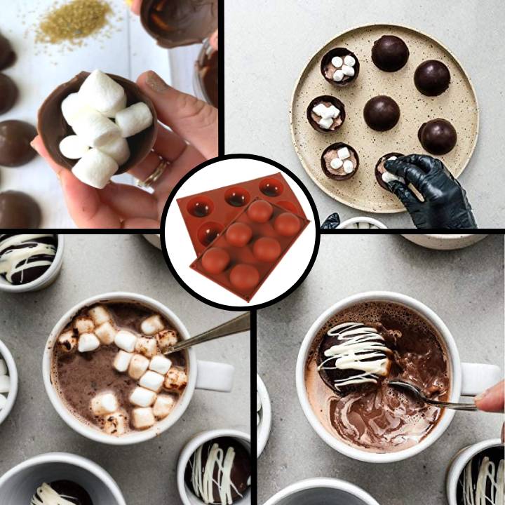 🎅Early Christmas Hot Sale 50% OFF- Chocolate Bombs Making Mold | Hemisphere Cake Mold