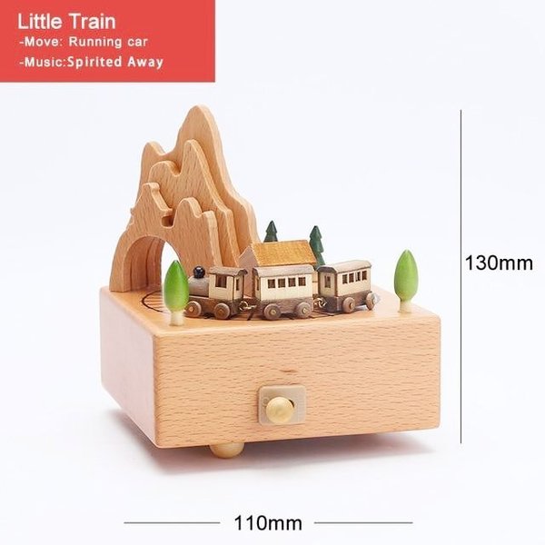 2023 Early Christmas Promotion-Handmade Wooden Rotating Music Boxes-🔥FREE SHIPPING