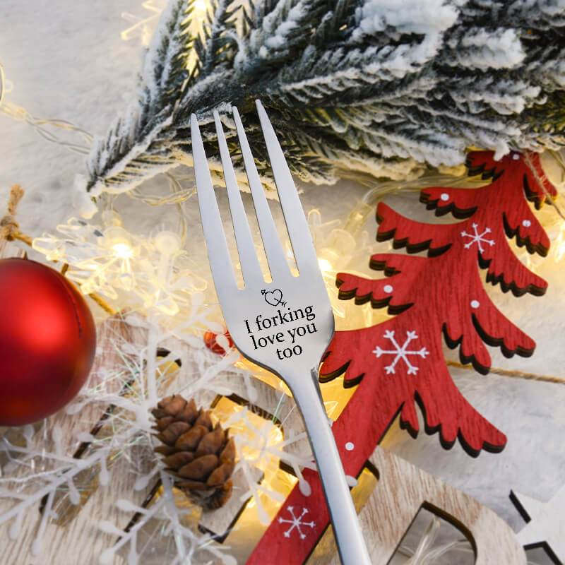 (🎅EARLY CHRISTMAS SALE - 48% OFF) Engraved Fork(With Gift Box) - BUY 3 GET FREE SHIPPING