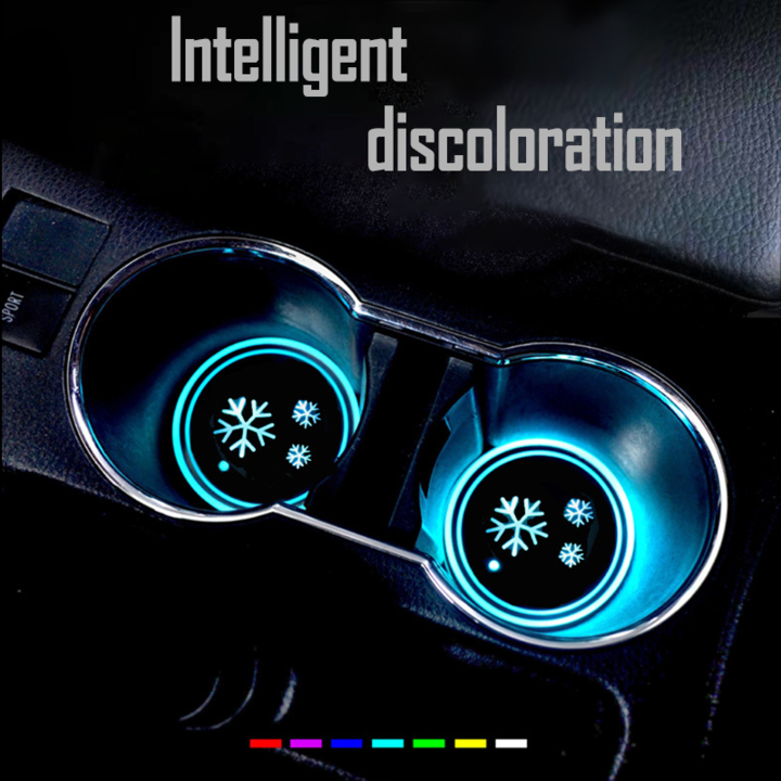 (Only $9.99 TODAY- Christmas Style) 7 Colors Led Changing Car Cup Coaster (1PC)