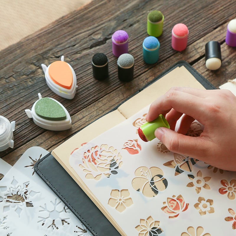 (🎅EARLY CHRISTMAS SALE-49% OFF) DIY sponge finger painting kit 💖 BUY 2 GET FREE SHIPPING