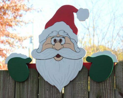 (CHRISTMAS PRE SALE - SAVE 50% OFF) 🎅Newwoll Christmas Ornaments Santa Claus Reindeer Fence Peeker