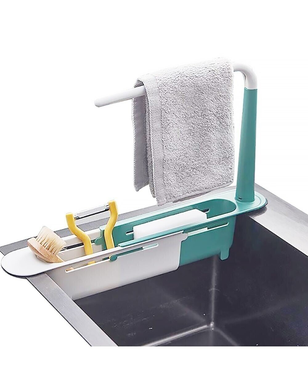 🎁✨ Expandable 2-in-1 Sink Storage Rack - Perfect Holiday & Special Occasion Gift!