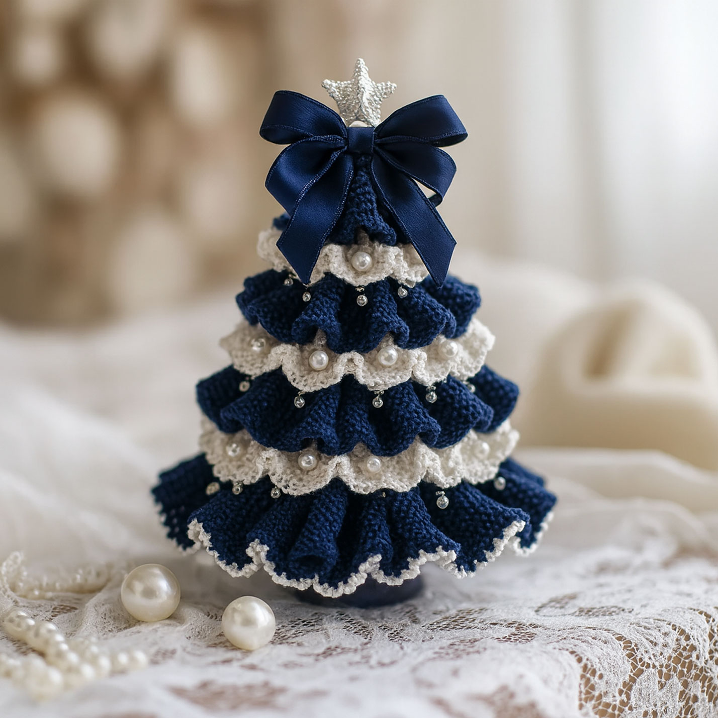 🎁✨ Handmade Crochet Christmas Tree – Perfect Holiday Gift & Festive Decoration