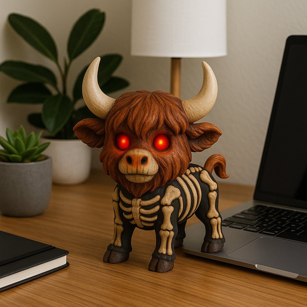 🎃👻 Spooky-Cute Highland Cow - Perfect Halloween Gift & Holiday Decor!