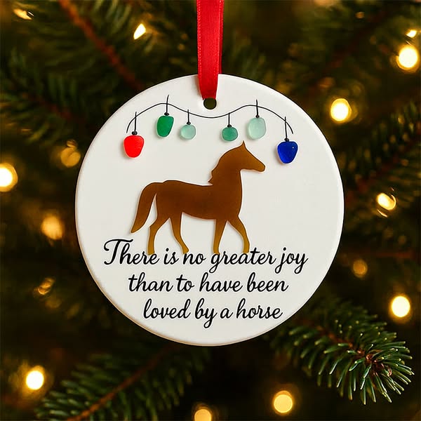 ✨ Sea Glass Horse Ornament – Perfect Holiday & Special Occasion Gift 🎁