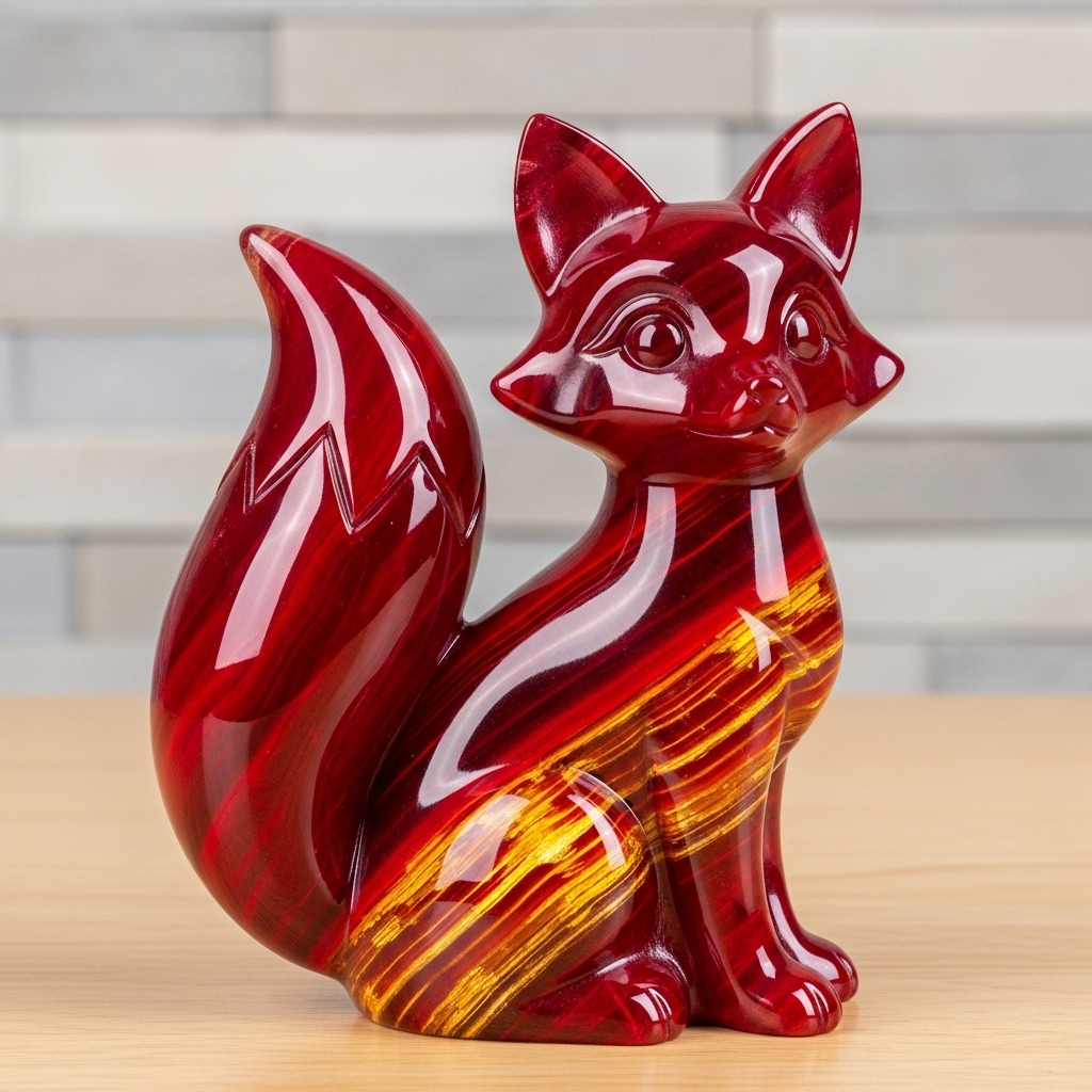 🎁✨ Luxury Fox Stone Sculpture – Perfect Holiday & Special Occasion Gift!