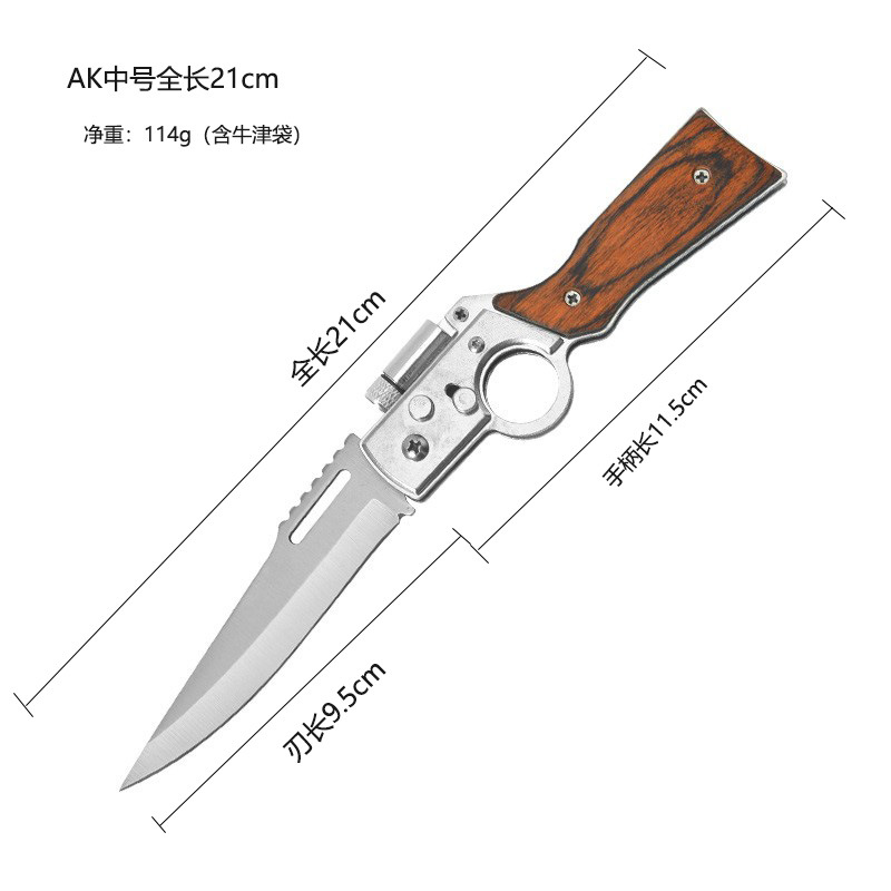 🎁 Perfect Gift! Tactical Knife with Safety Lock & LED Light ⭐ – Ideal for Holidays & Special Occasions