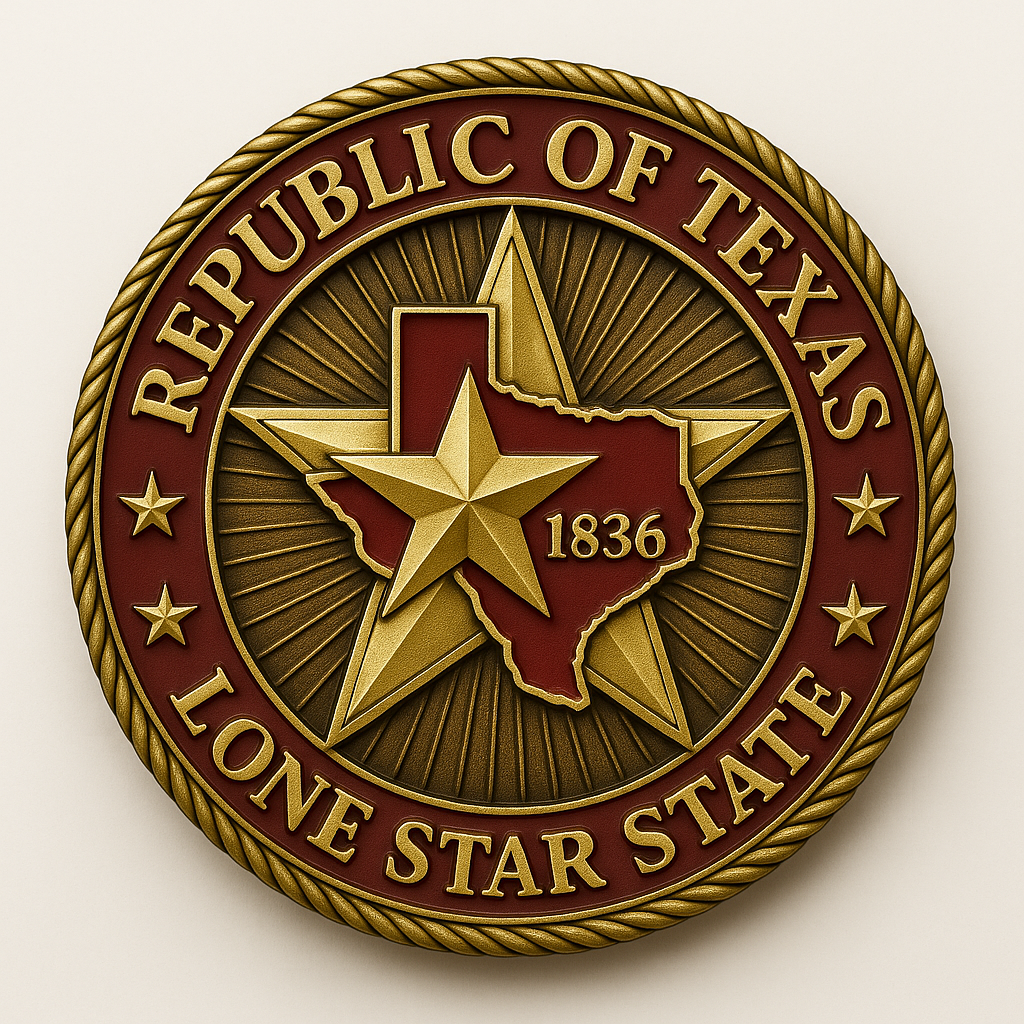 Republic of Texas Challenge Coin – Lone Star Glory ✨🎁 Perfect Holiday & Special Occasion Gift