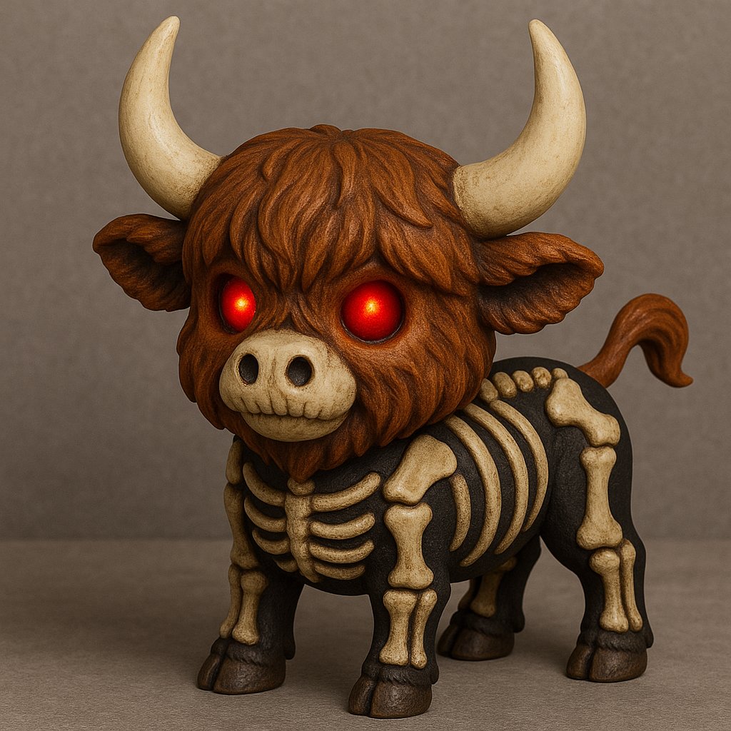 🎃👻 Spooky-Cute Highland Cow - Perfect Halloween Gift & Holiday Decor!