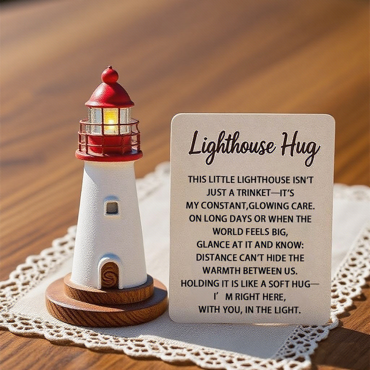 🎁💖 Lighthouse Hug - Personalized Gift for Holidays & Special Occasions 🏡✨