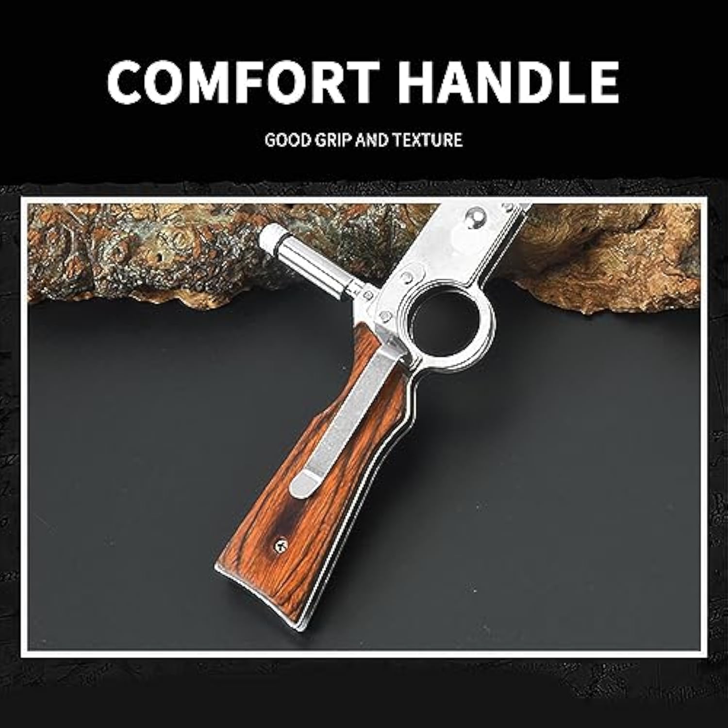 🎁 Perfect Gift! Tactical Knife with Safety Lock & LED Light ⭐ – Ideal for Holidays & Special Occasions