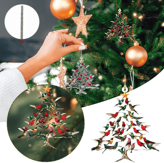🎁 2025 Hummingbird Christmas Ornament – Perfect Holiday Gift! 🐦✨
