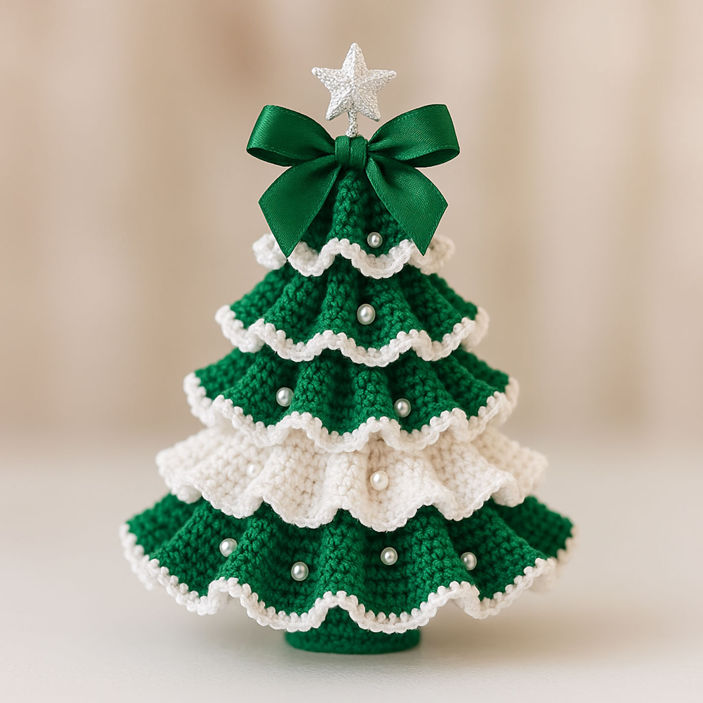 🎁✨ Handmade Crochet Christmas Tree – Perfect Holiday Gift & Festive Decoration