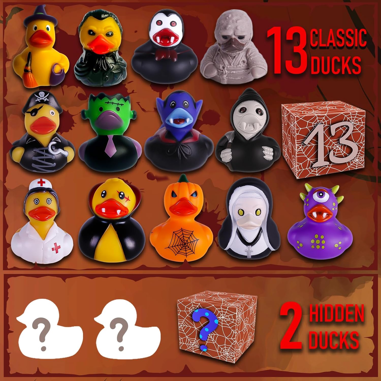 🎁 Horror Rubber Duckies Advent Calendar 2025 - Perfect Holiday Gift! 🎃