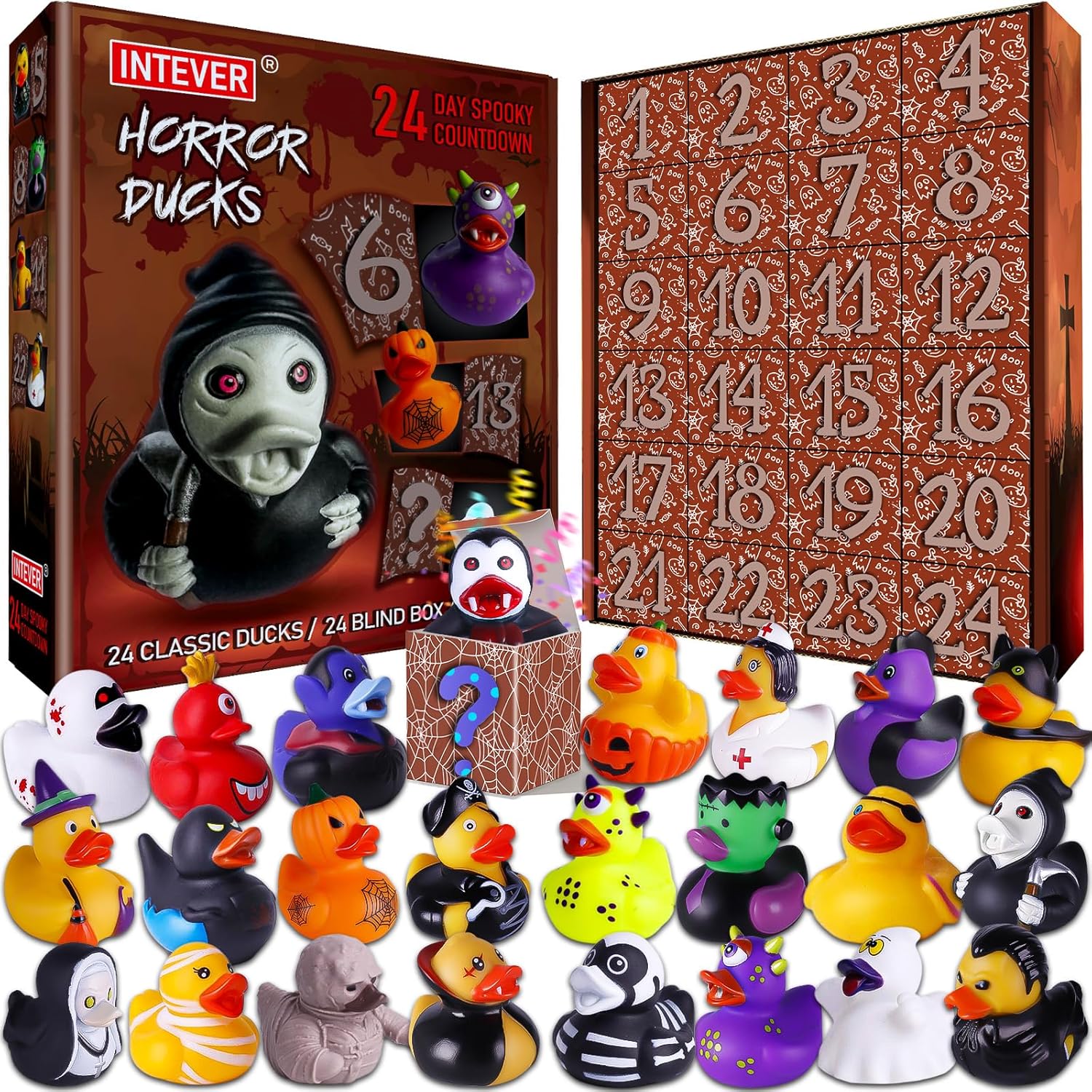 🎁 Horror Rubber Duckies Advent Calendar 2025 - Perfect Holiday Gift! 🎃