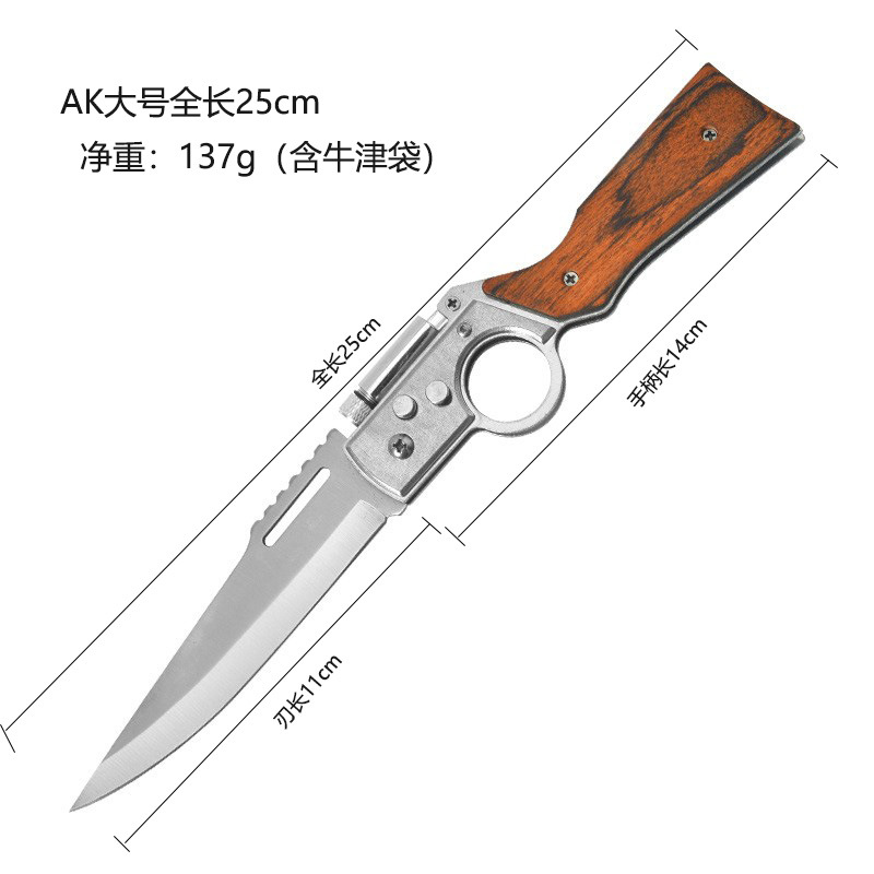 🎁 Perfect Gift! Tactical Knife with Safety Lock & LED Light ⭐ – Ideal for Holidays & Special Occasions