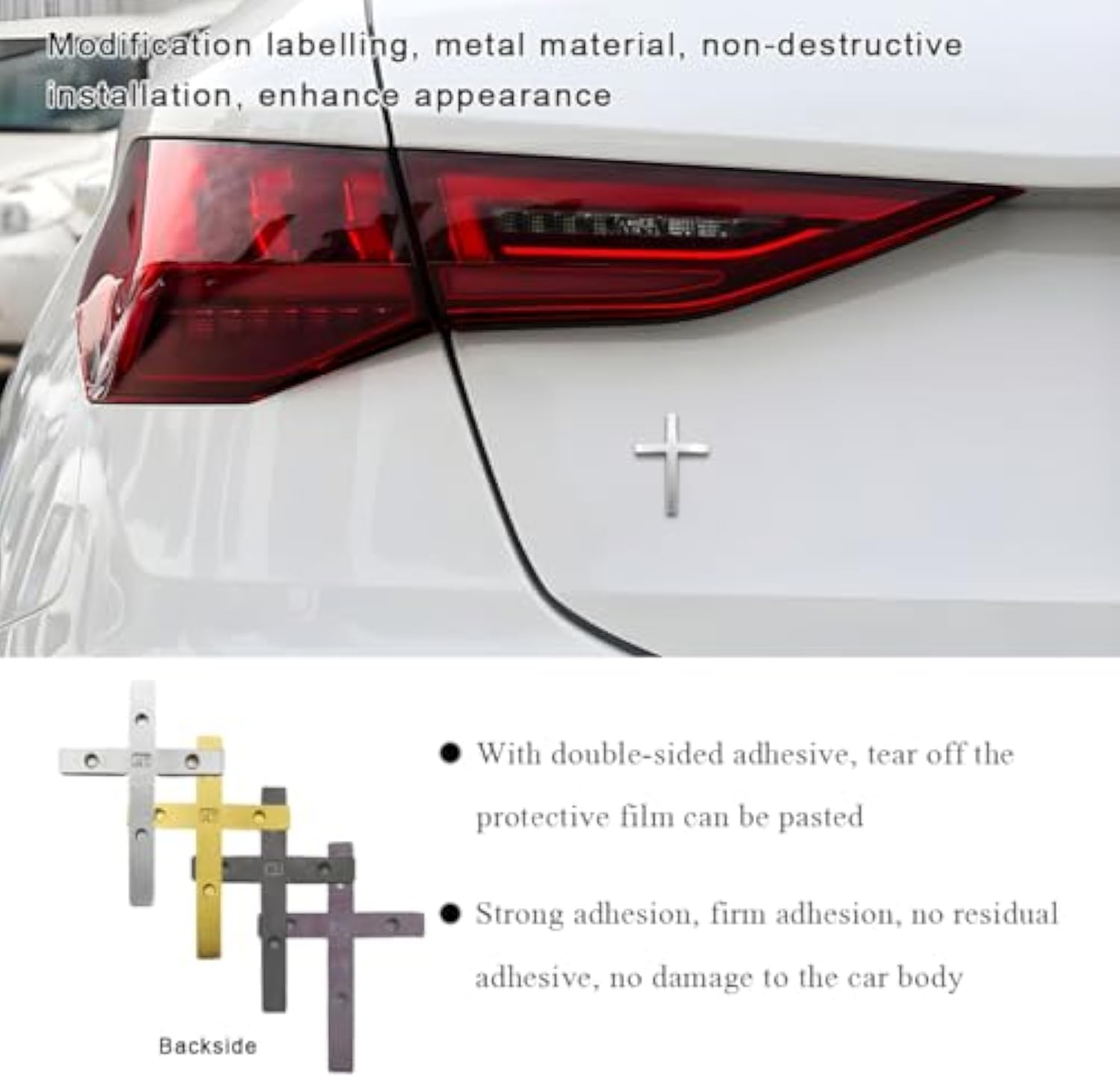 ✨ Metal Jesus Christ Cross Badge Stickers - Perfect Gift for Holidays & Special Occasions ✝️