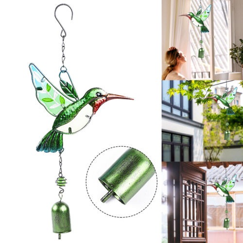 🎁✨ Elegant Metal Hummingbird Wind Chimes - Perfect Holiday & Special Occasion Gift!
