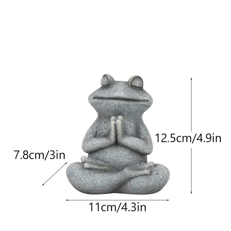 🐸🐶Tranquil Yoga Frog & Dog Statue