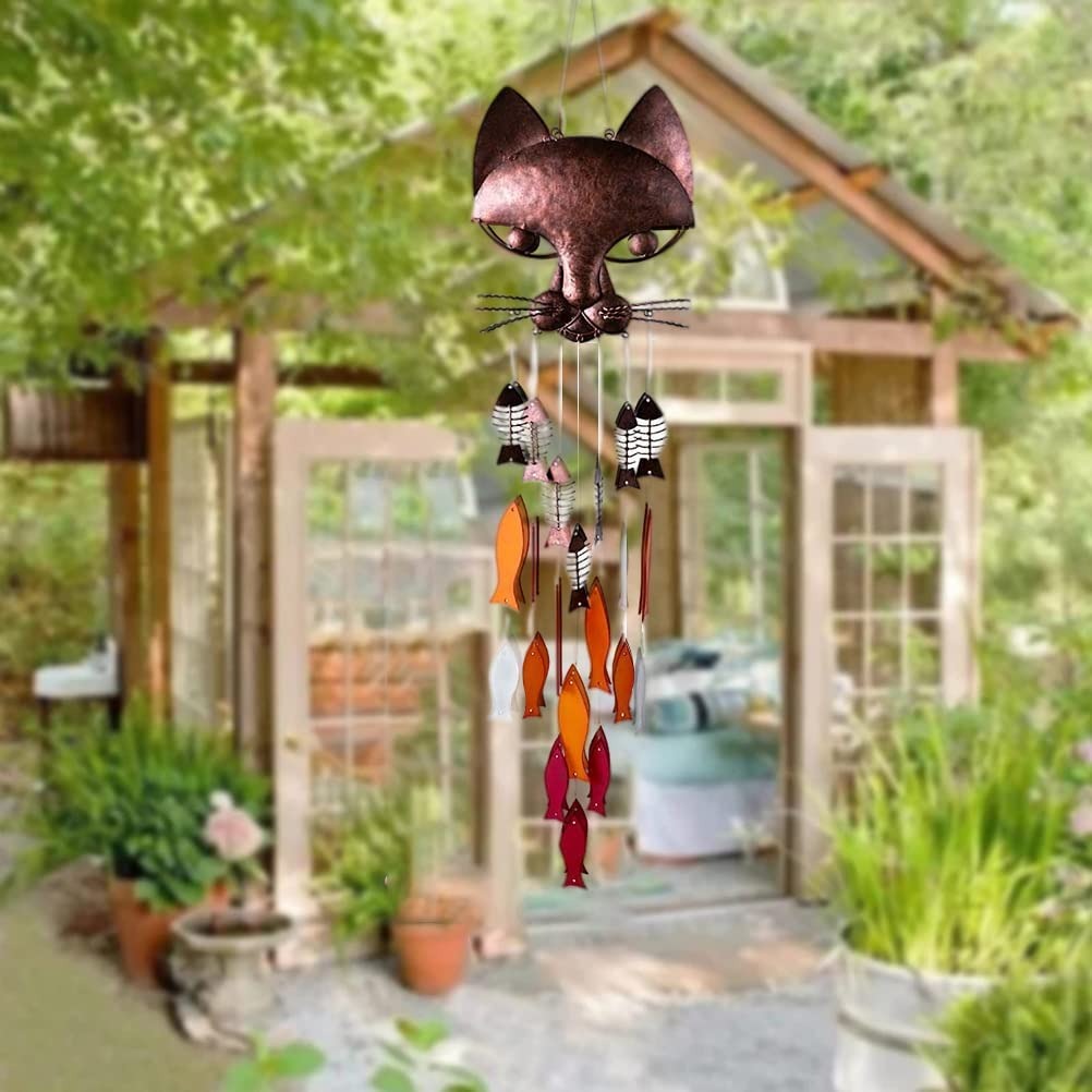 🎁🎐Handcrafted Metal Catfish Wind Chime - Perfect Holiday & Special Occasion Gift!