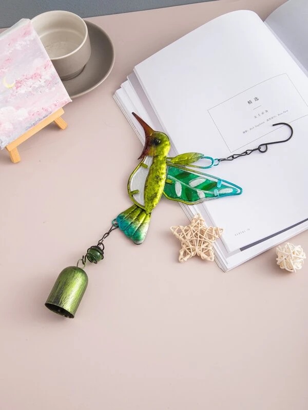 🎁✨ Elegant Metal Hummingbird Wind Chimes - Perfect Holiday & Special Occasion Gift!